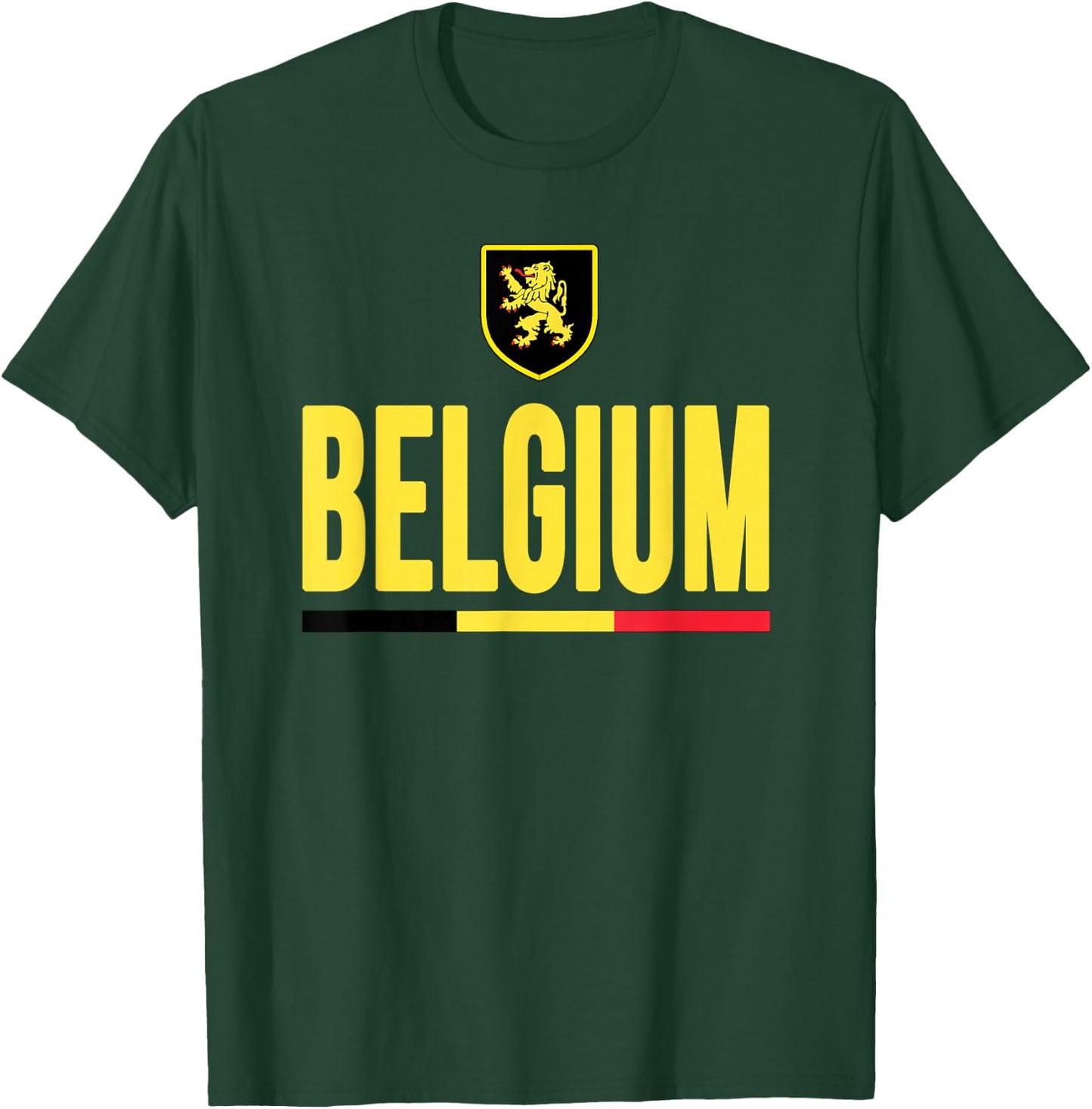 Belgium Belgian Flag Belgie Souvenir Love Gift T-Shirt - T-Shirt | Forest