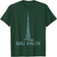 DDD City -Adults Black Cotton Polyester Modern Classic Lace Embellished Letter Print Short Sleeve T-Shirt - T-Shirt | Forest