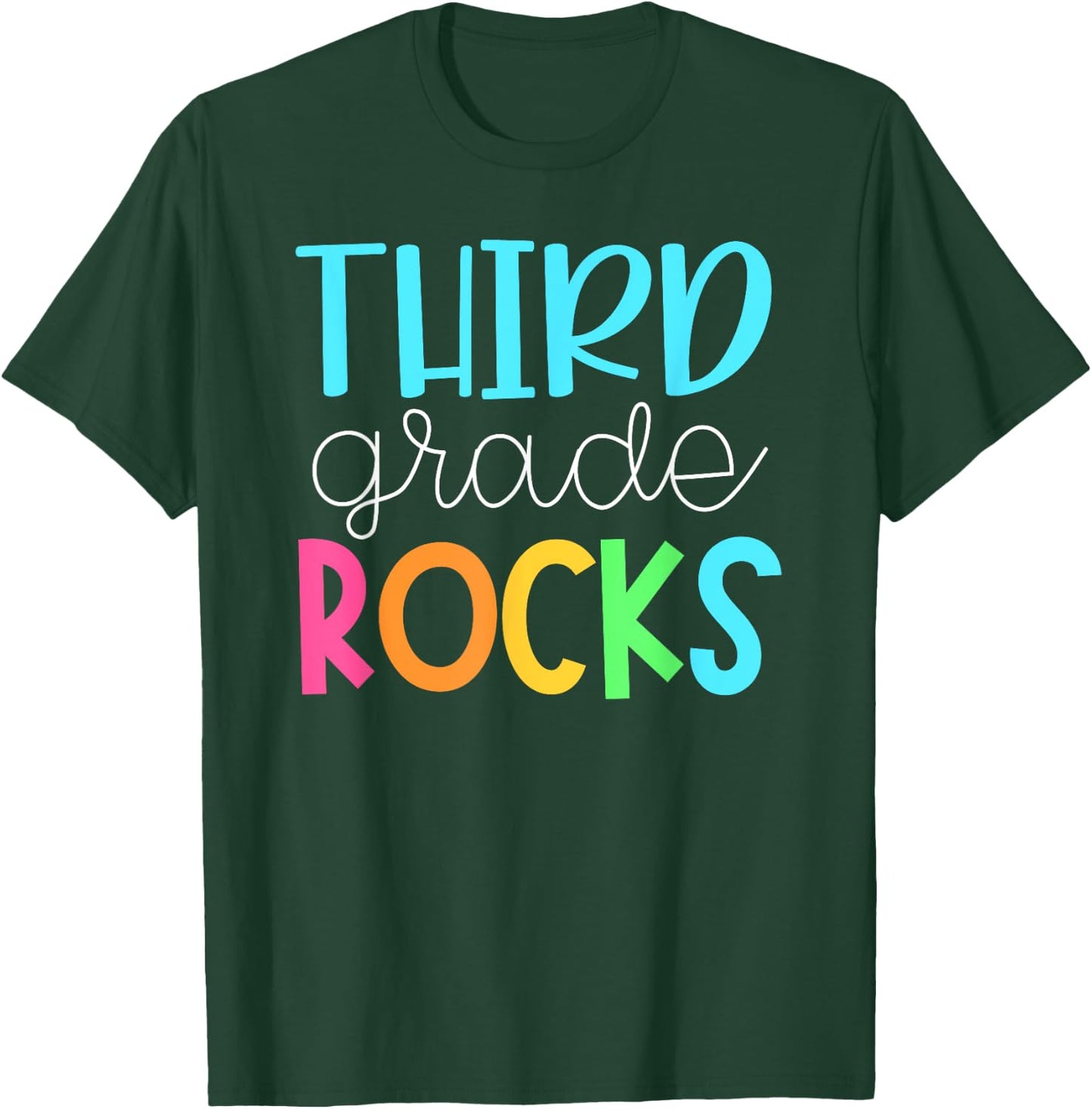 Third Grade Teacher Team Shirts - 3rd Grade Rocks T-Shirt - T-Shirt | Forest