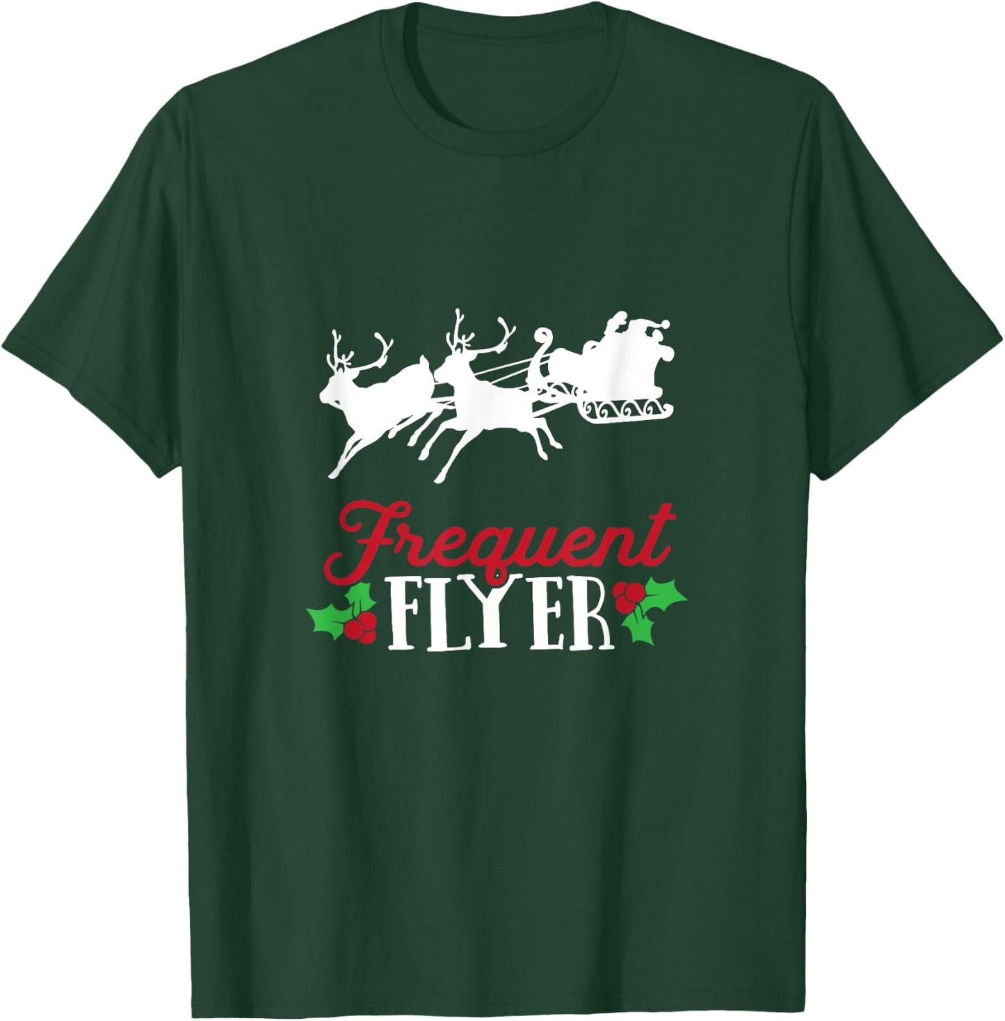 Funny Christmas Pajama Santa Frequent Flyer T-Shirt - T-Shirt | Forest