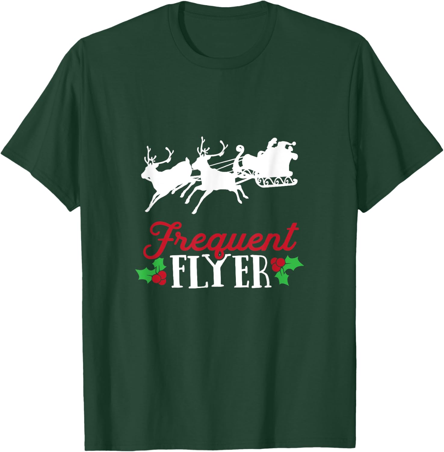 Funny Christmas Pajama Santa Frequent Flyer T-Shirt - T-Shirt | Forest