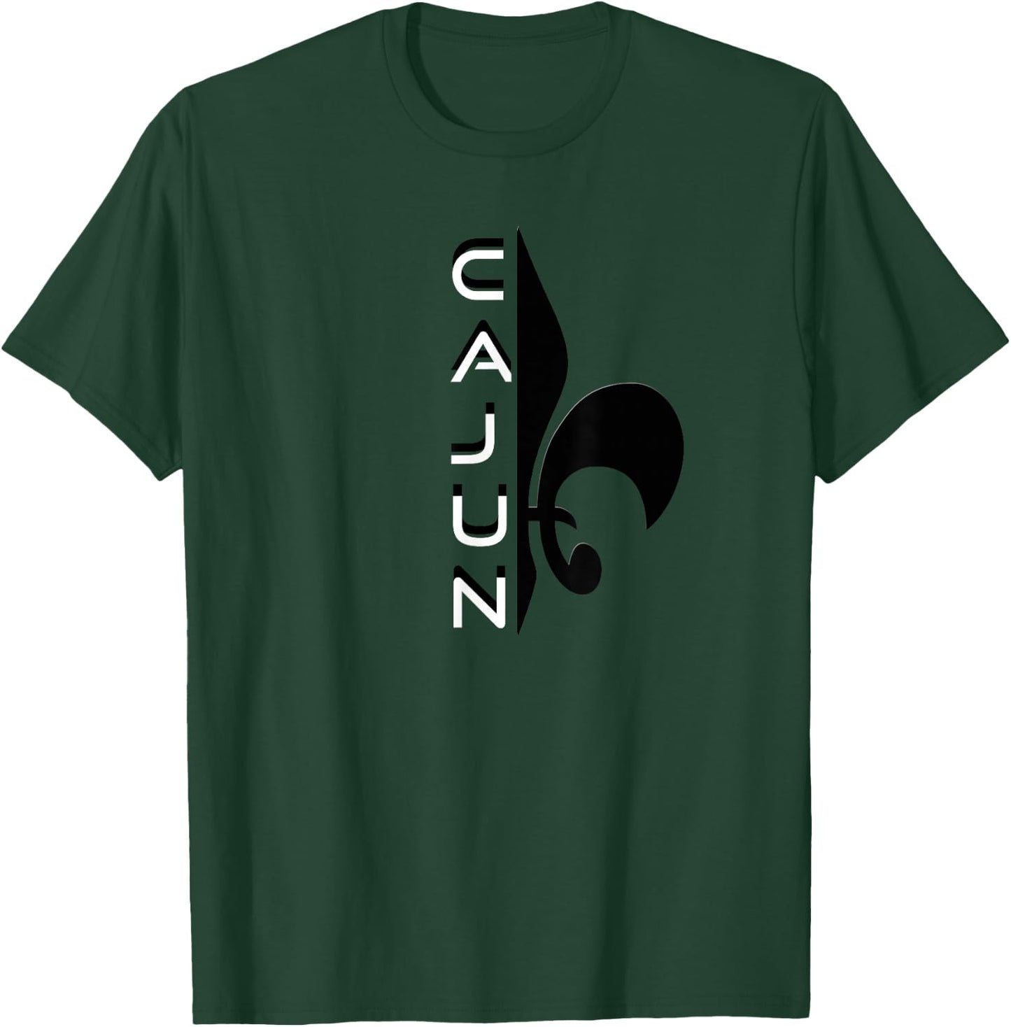 Proud Cajun Fleur Louisiana Pride State Symbol T-Shirt - T-Shirt | Forest
