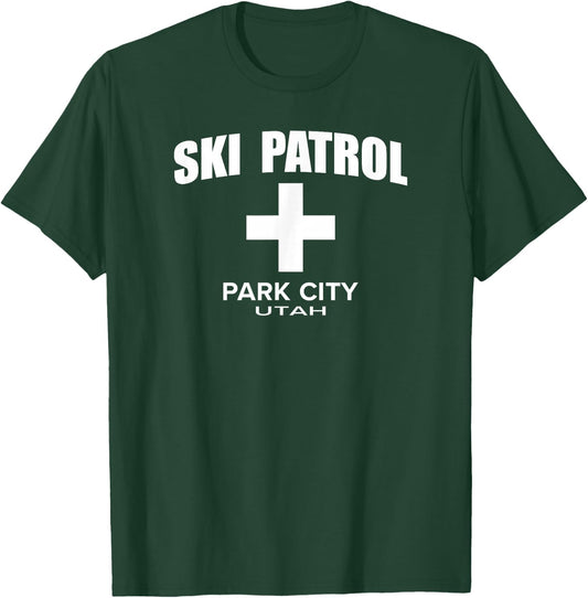 Official Park City Utah Ski Patrol T-Shirt - T-Shirt | Forest