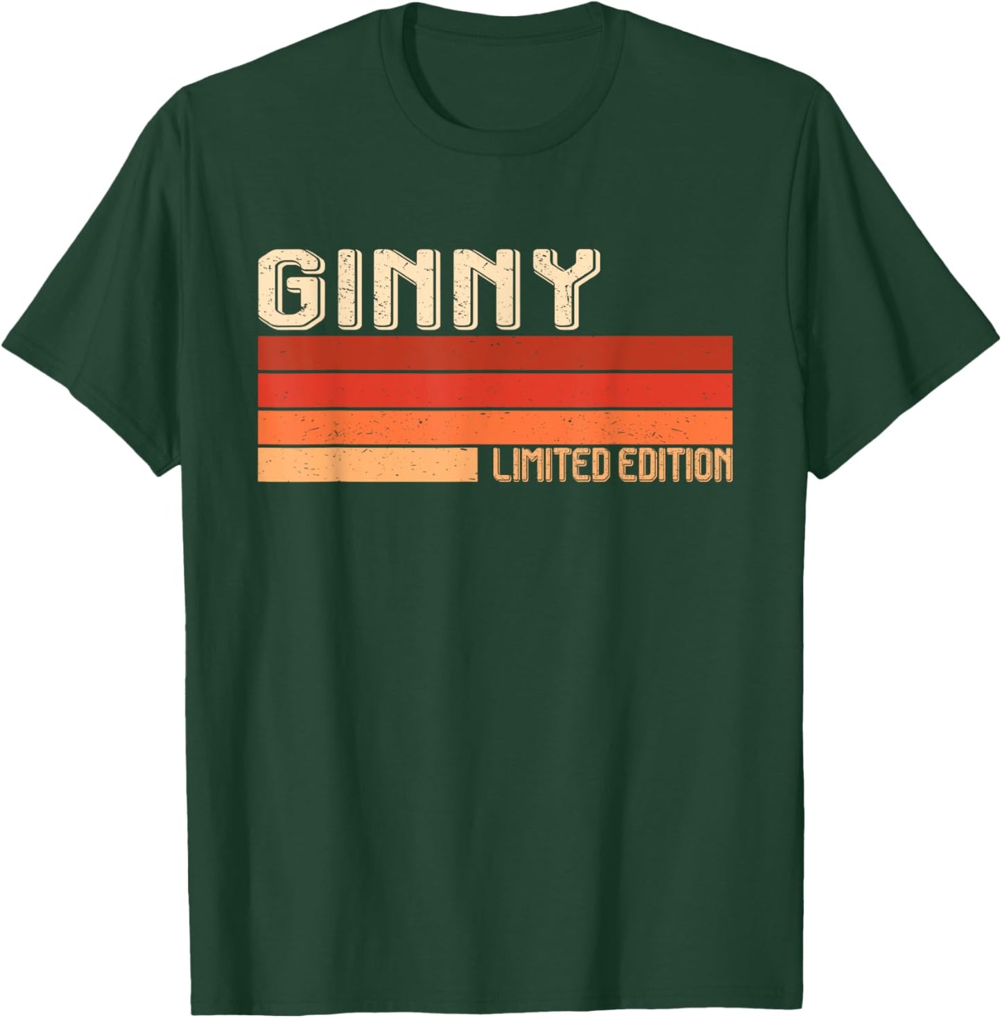 GINNY Name Personalized Idea Men Retro Vintage GINNY T-Shirt - T-Shirt | Forest