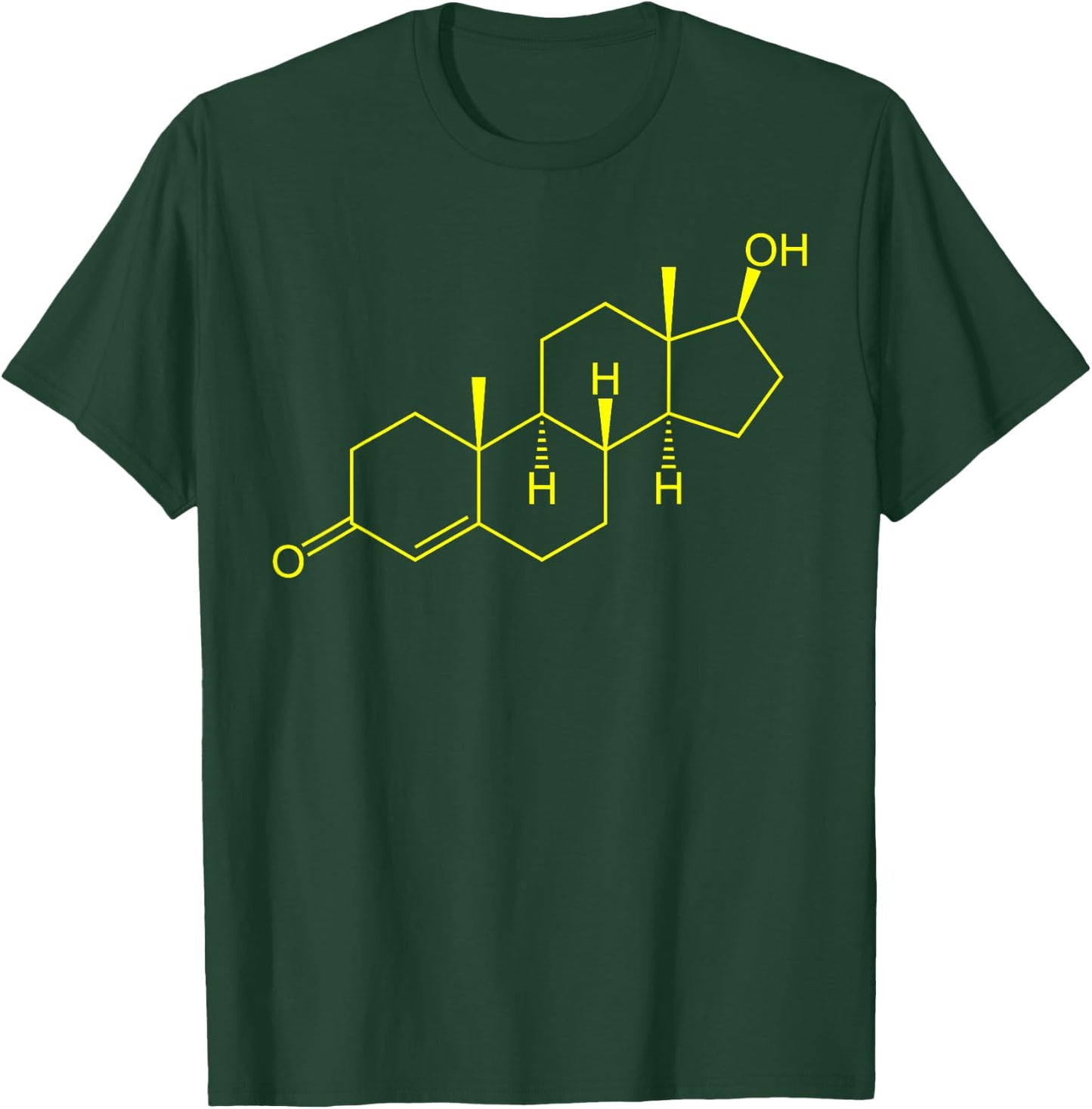 Testosterone Molecule Biology Science Bodybuilding Steroid T-Shirt - T-Shirt | Forest
