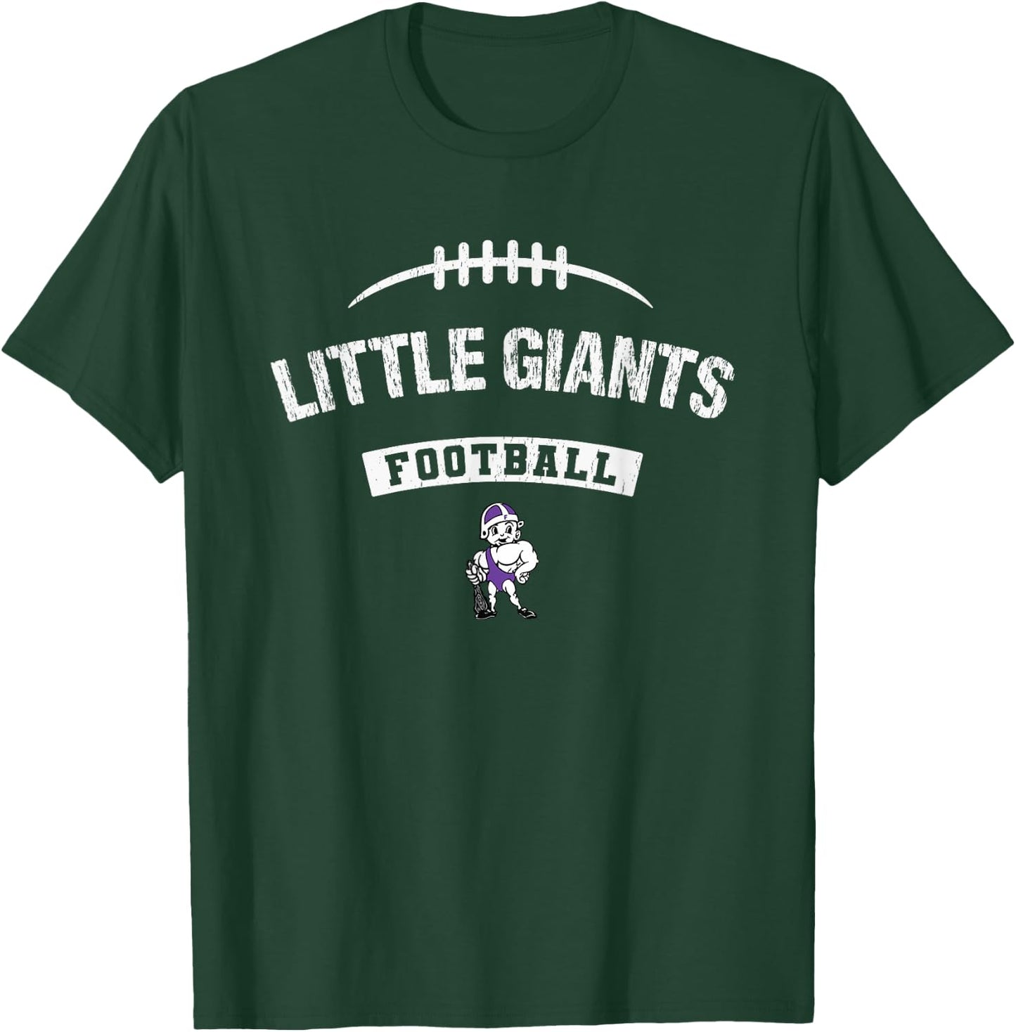 Logo Football Distressed HS T-Shirt - T-Shirt | Forest