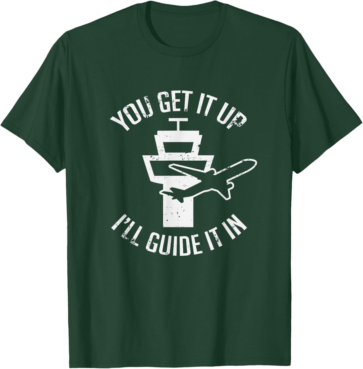 Funny Air Traffic Controller Sky Airplane Pilot T-Shirt - T-Shirt | Forest