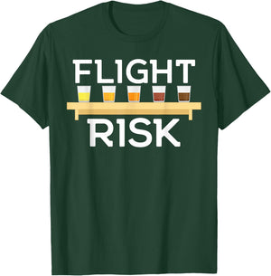 Flight Risk FOMO Beer Tasting Sample Lager IPA Amber Porter T-Shirt - T-Shirt | Forest