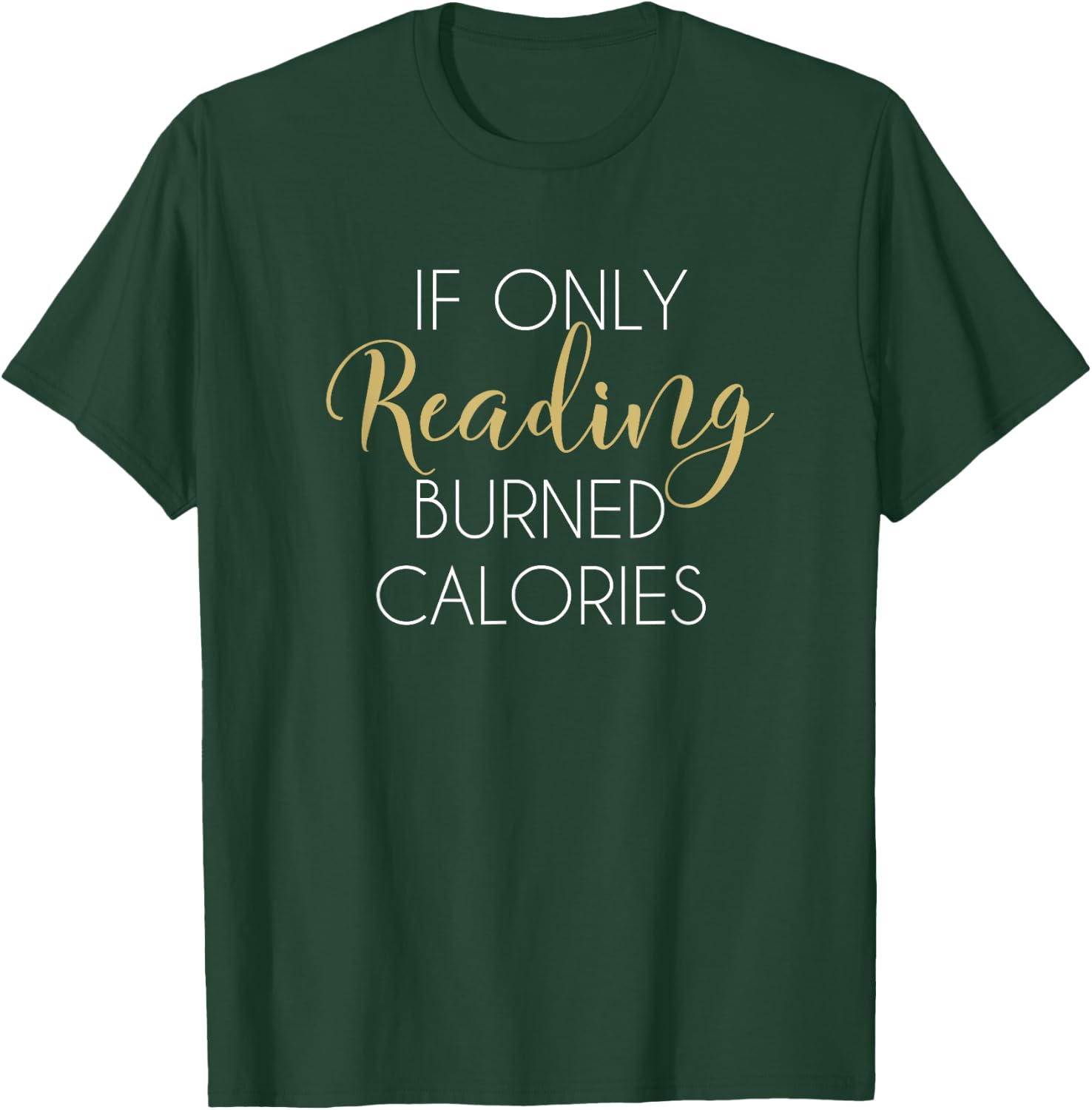 Reading Workout Shirt Funny Gym Fitness Gift Book Lovers T-Shirt - T-Shirt | Forest