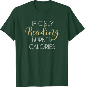 Reading Workout Shirt Funny Gym Fitness Gift Book Lovers T-Shirt - T-Shirt | Forest