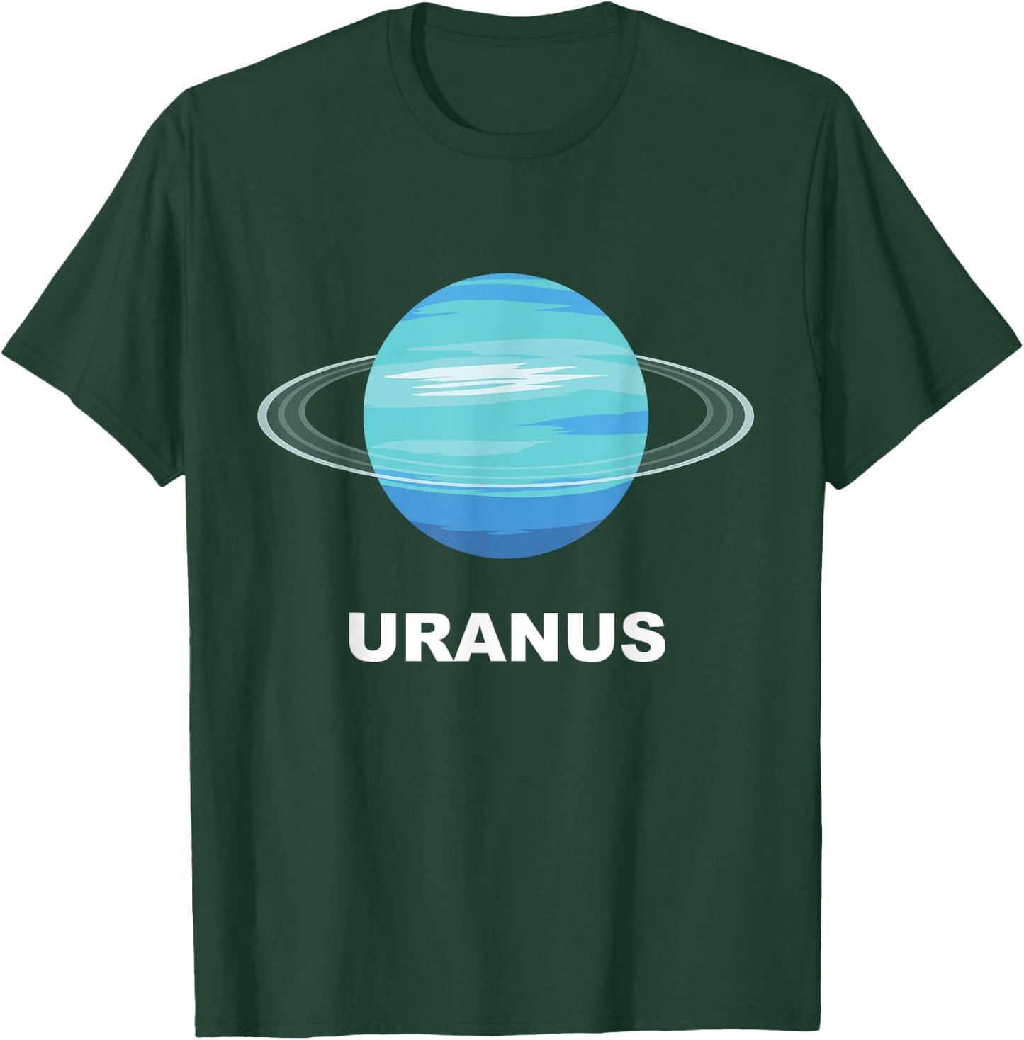Solar System Group Costumes - Giant Planet Uranus Costume T-Shirt - T-Shirt | Forest