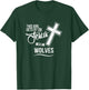 This Girl Gets By On Jesus and WOLVES Religious WOLF T-Shirt - T-Shirt | Forest