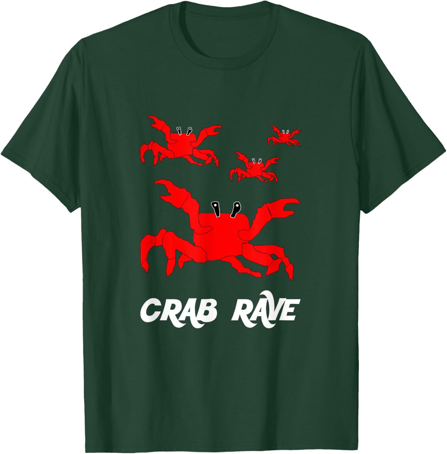 Crab Rave - Meme Crab Dance Party T-Shirt - T-Shirt | Forest