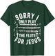 Flute Player Christian Women Girls Men Flutist Jesus Worship T-Shirt - T-Shirt | Forest