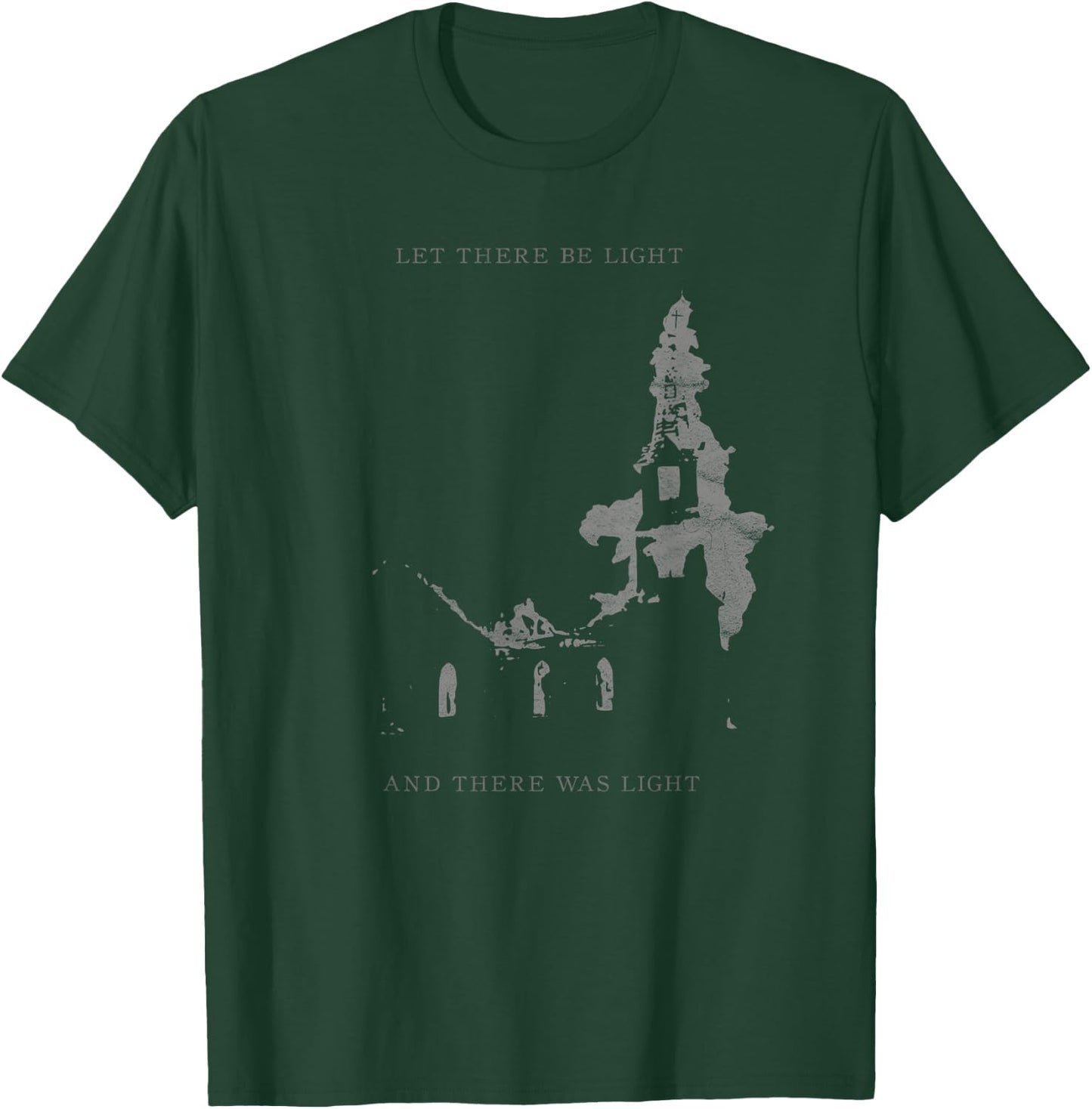 Occult Burning Church Atheist Satan Devil Antichrist Death T-Shirt - T-Shirt | Forest