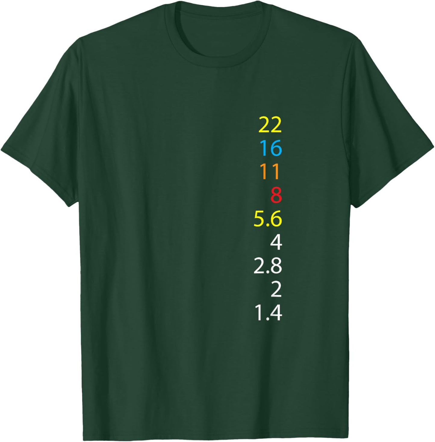 Photography Shirt F-Number Aperture Value Camera Gift T-Shirt - T-Shirt | Forest