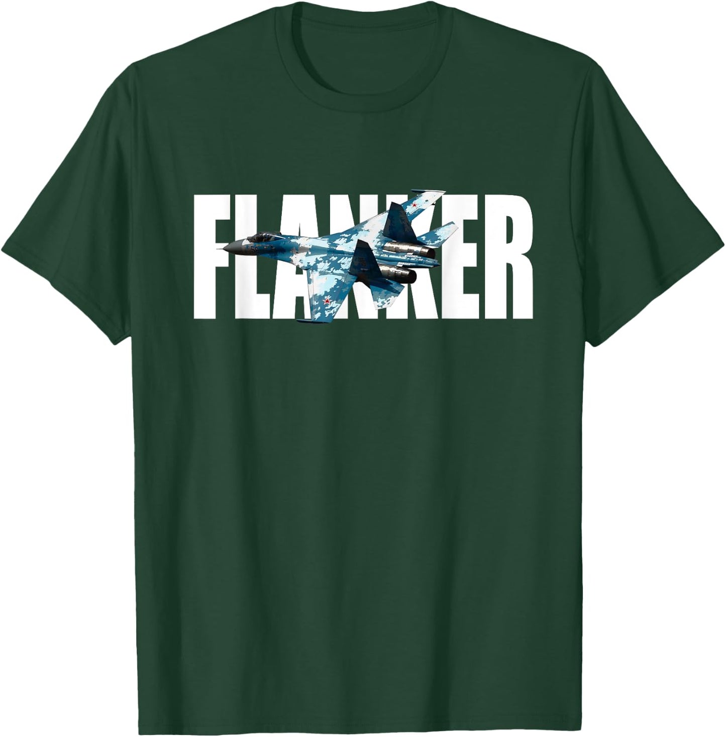 USSR Russian Su-27 SU27 Flanker Fighter Tarpaulin T-Shirt - T-Shirt | Forest