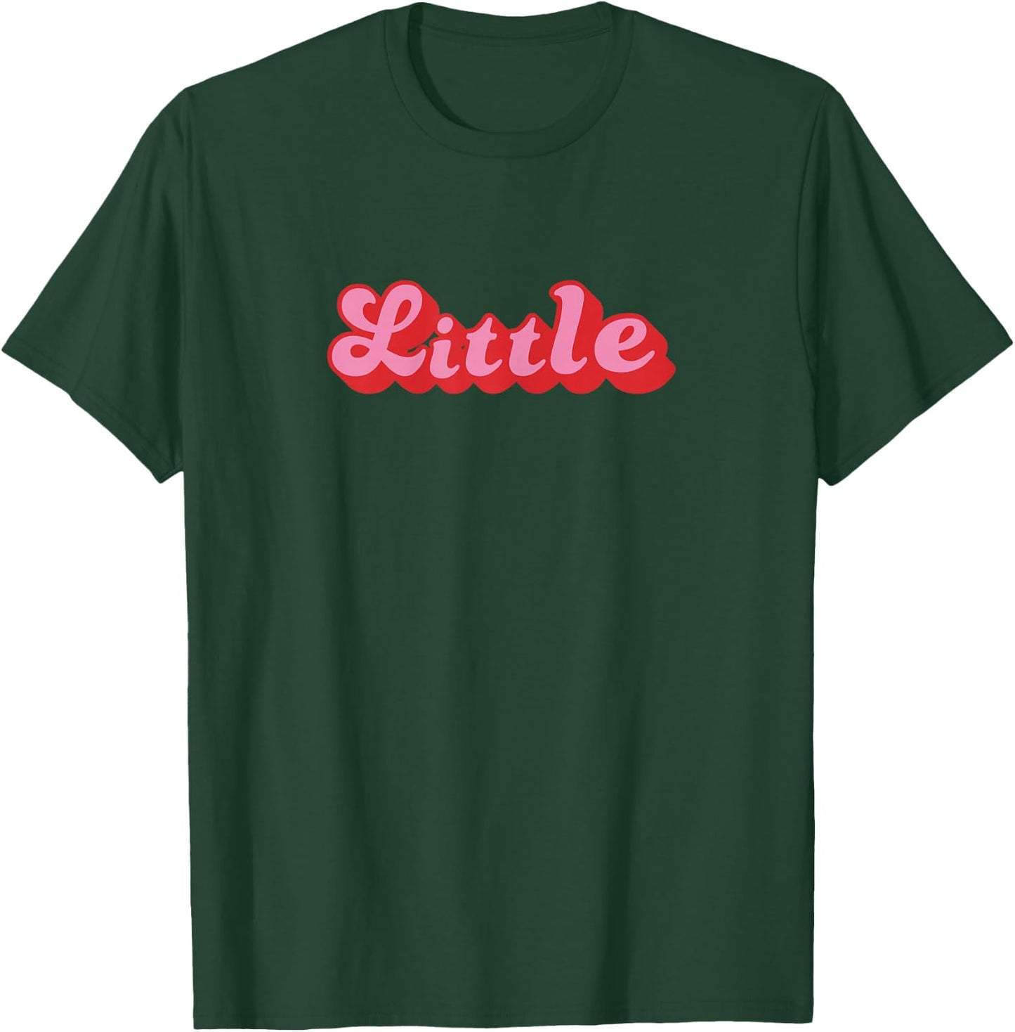 Retro 70s Style Reveal Sorority Big Little Little Sister T-Shirt - T-Shirt | Forest