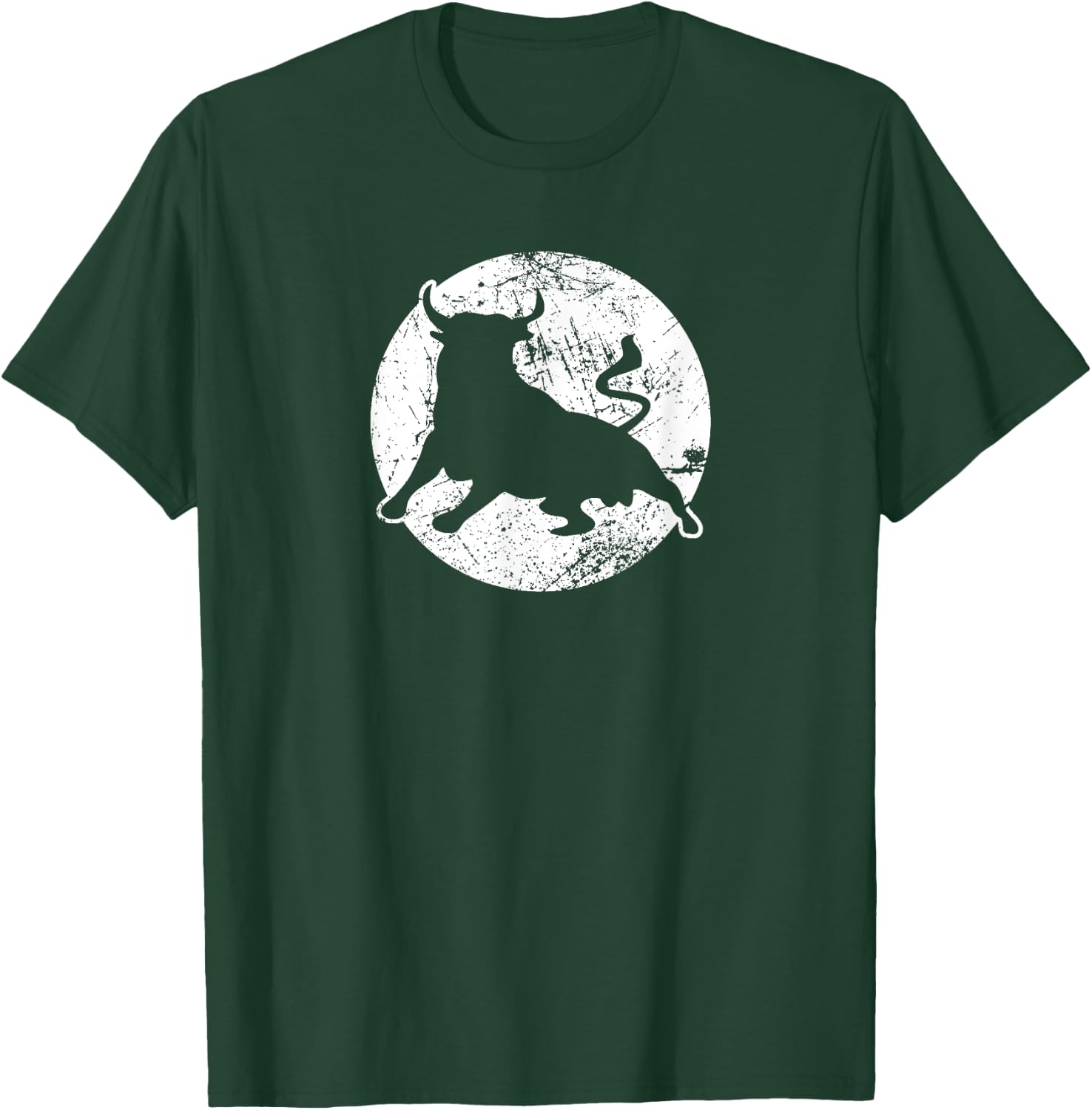 Spanish Toro Bull Distressed 6 T-Shirt - T-Shirt | Forest