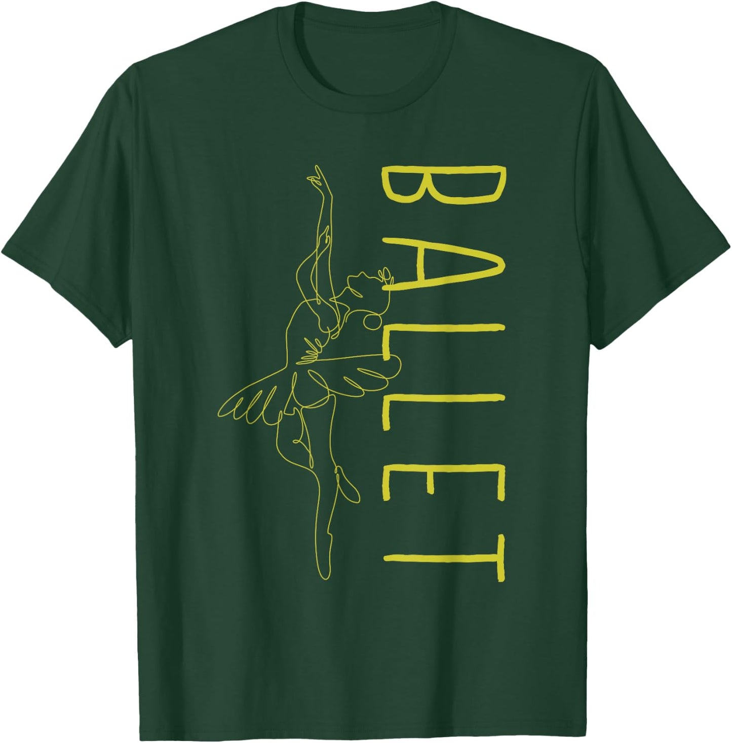 Funny Ballet Dance Danseuse Ballerina En Pointe Shoe Lovers T-Shirt - T-Shirt | Forest
