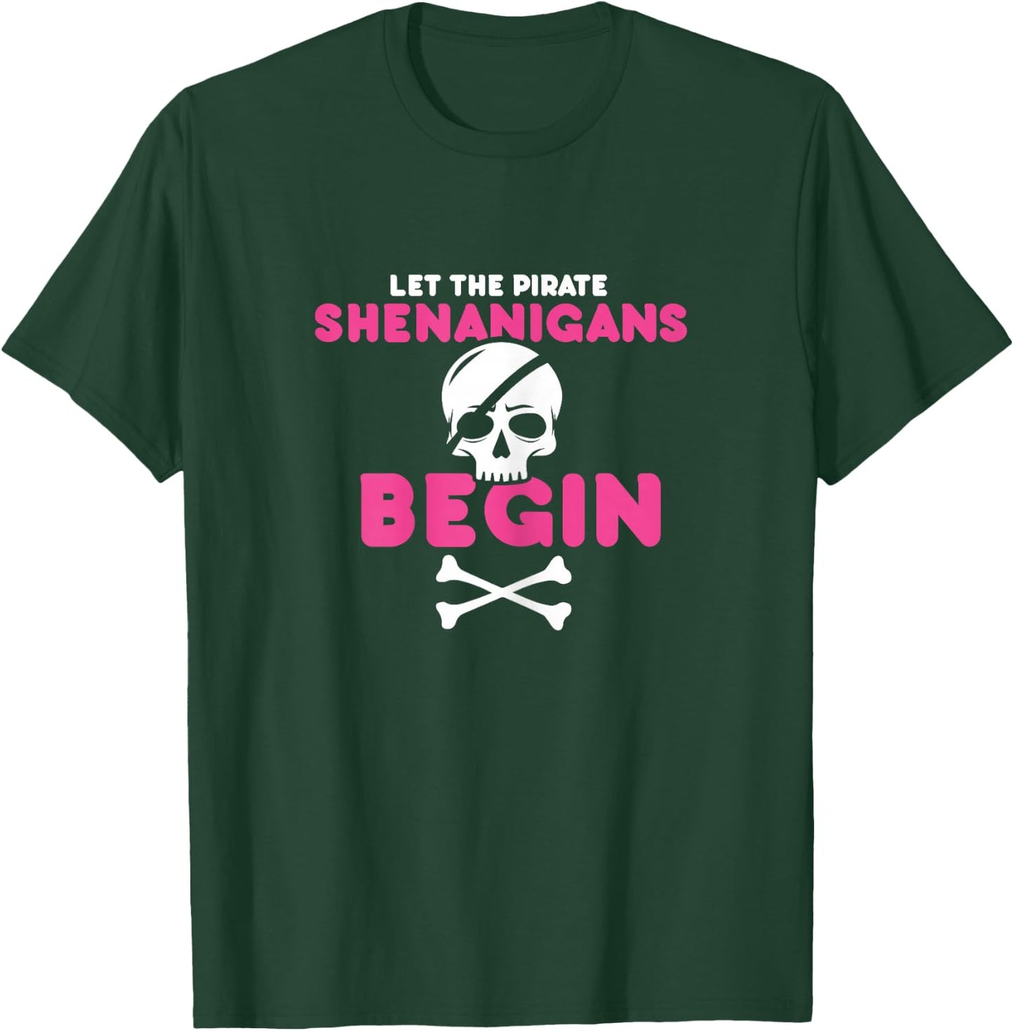 Funny Pirate Graphic For Boat Cruise Trip & Pirate Night T-Shirt - T-Shirt | Forest
