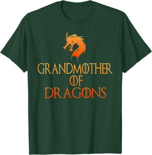 Grandmother Of Dragons T Shirt Funny Grandma Gift T-Shirt - T-Shirt | Forest