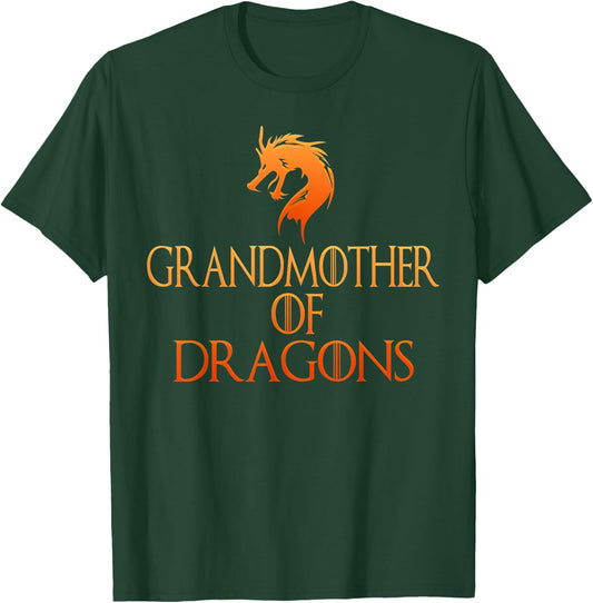 Grandmother Of Dragons T Shirt Funny Grandma Gift T-Shirt - T-Shirt | Forest