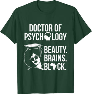 PsyD Doctor of Psychology PsychD Black Doctorate Graduation T-Shirt - T-Shirt | Forest
