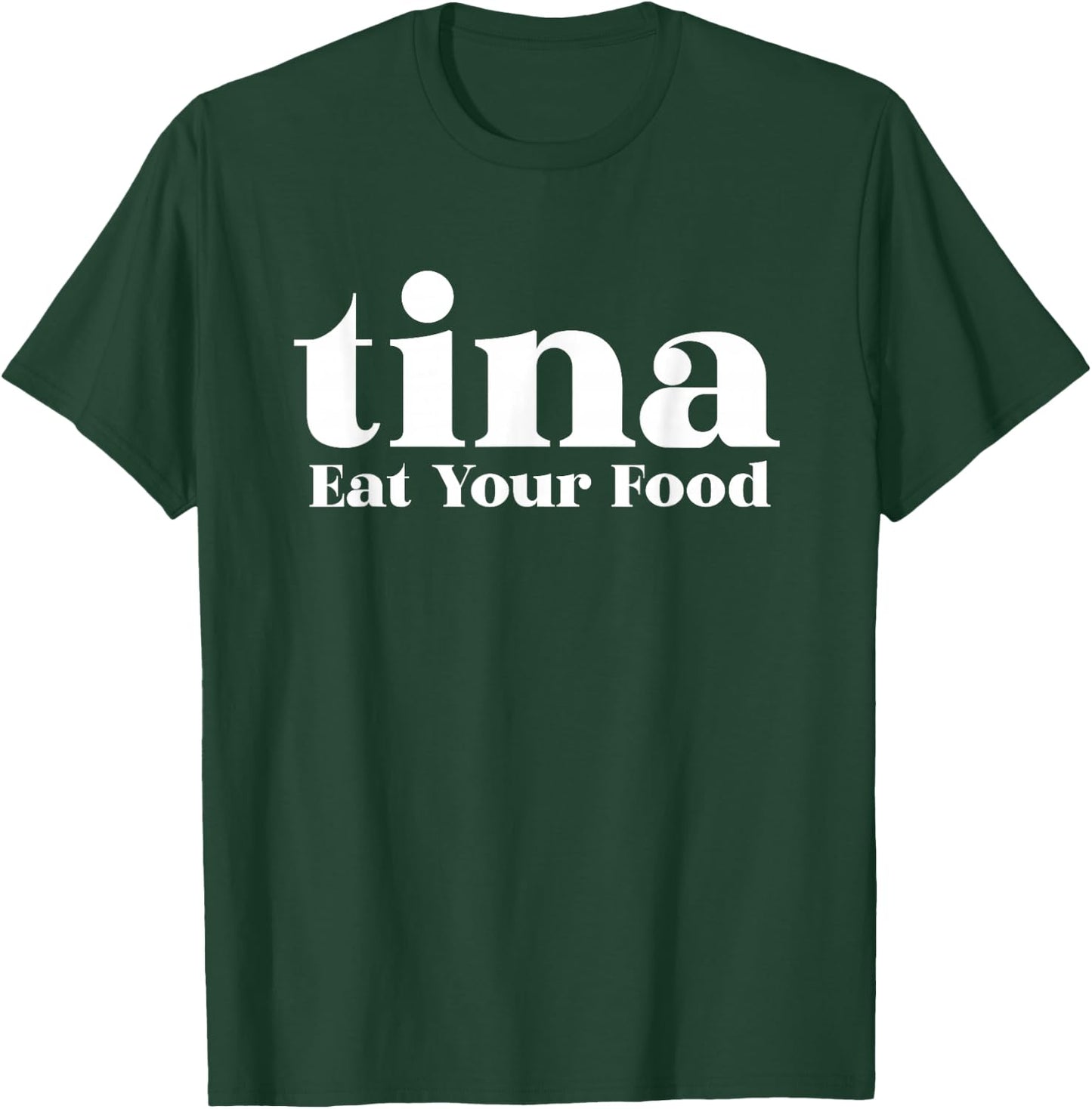 Eat Your Food Tina Llama Alpaca T-Shirt - T-Shirt | Forest
