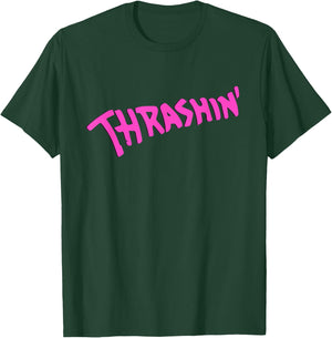THRASHIN SHIRT | 80s Skater Skateboarding T-Shirt - T-Shirt | Forest