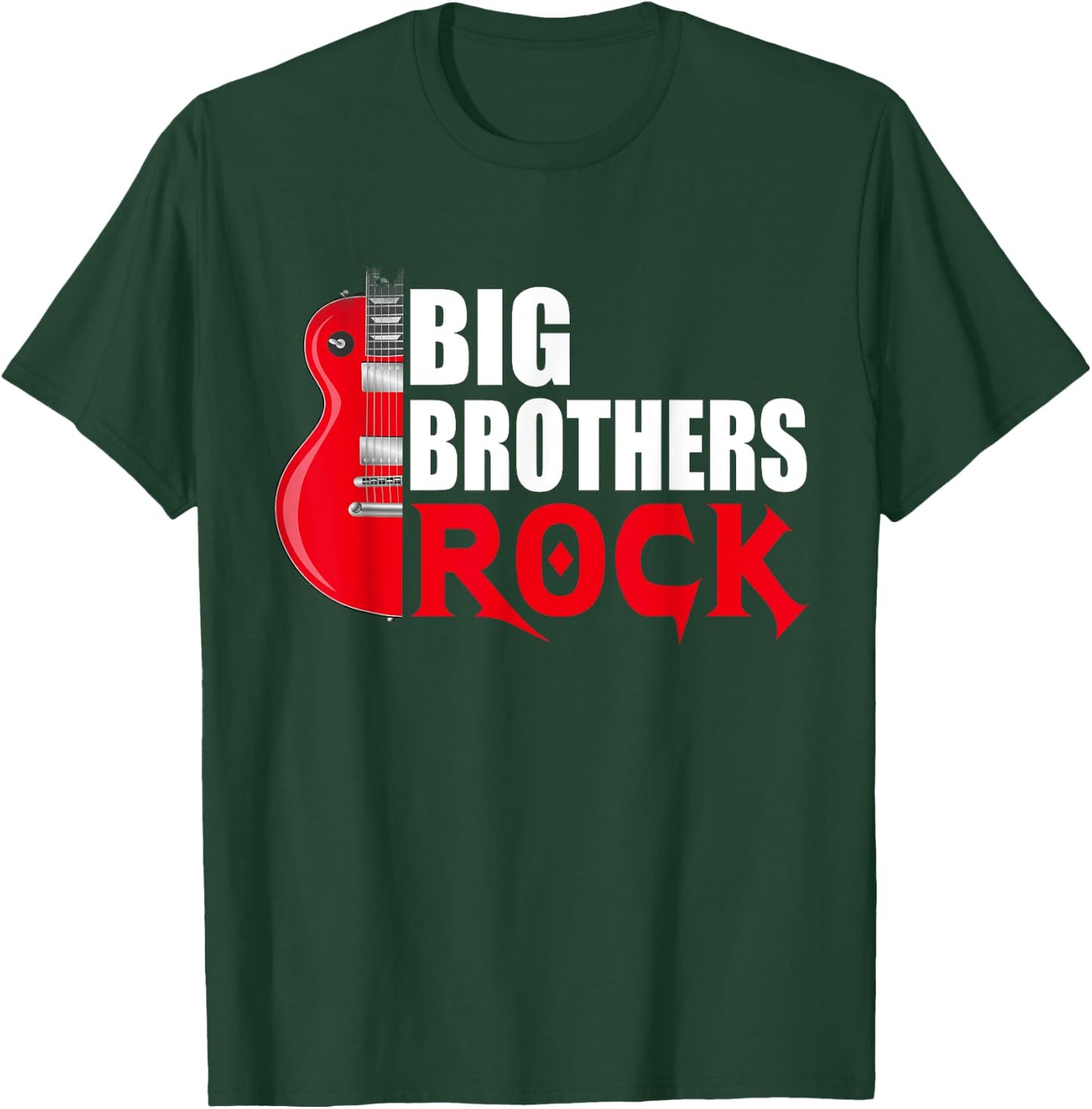 Big Brothers Rock Shirt Funny Older Brother Gift T-Shirt - T-Shirt | Forest