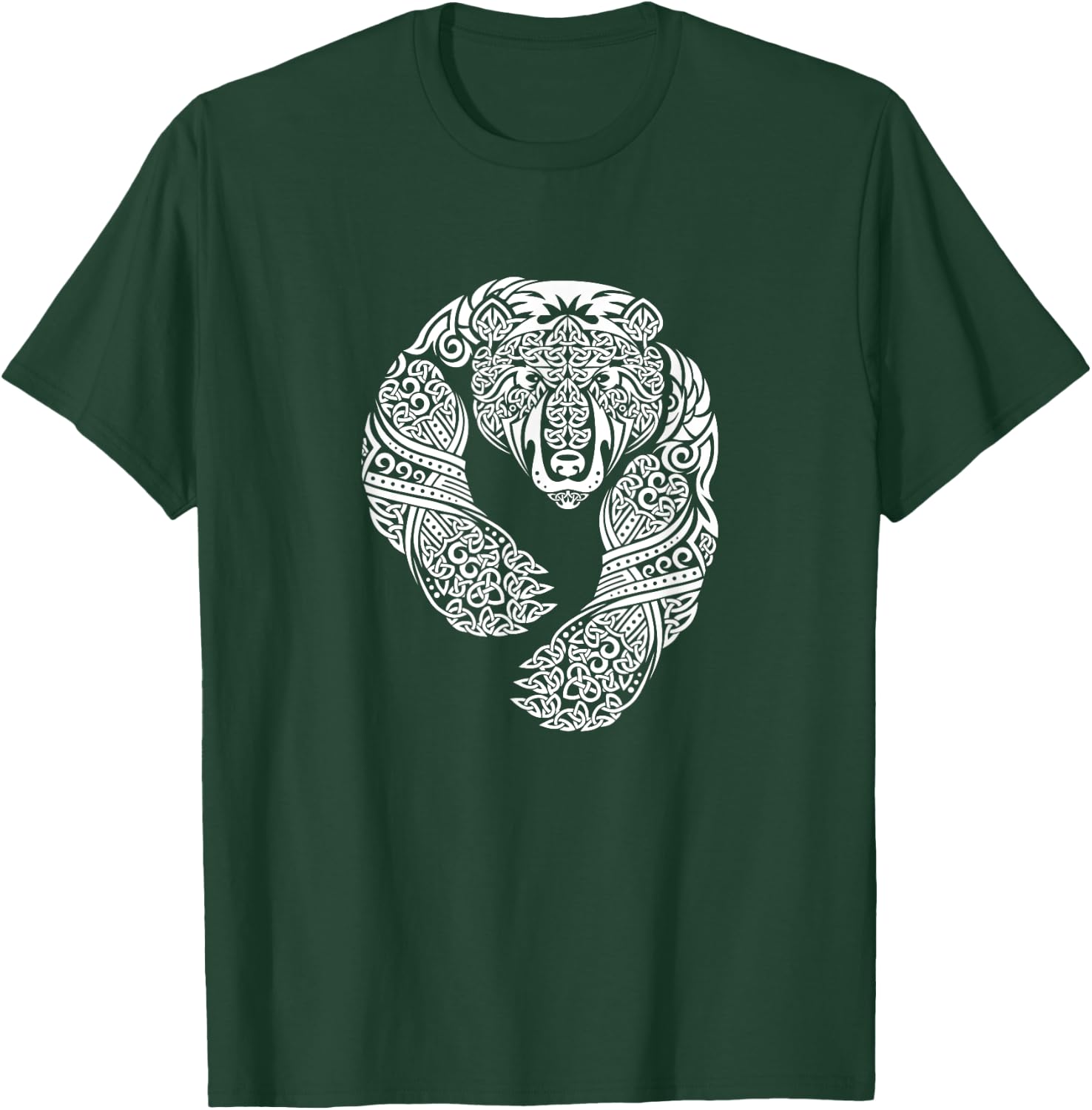 Celtic Knotwork Tribal Tattoo Bear T-Shirt - T-Shirt | Forest