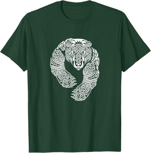 Celtic Knotwork Tribal Tattoo Bear T-Shirt - T-Shirt | Forest