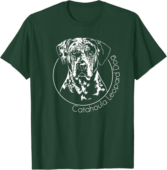 Louisiana Catahoula Leopard Dog Portrait Women T-Shirt - T-Shirt | Forest