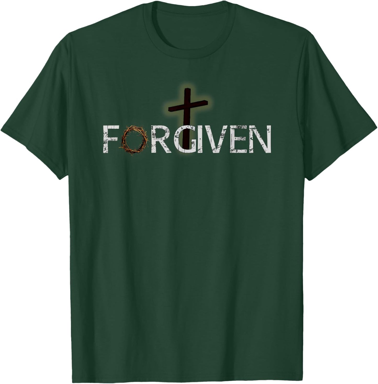 Forgiven in Christ - Prayer Warrior Christian T-Shirt - T-Shirt | Forest