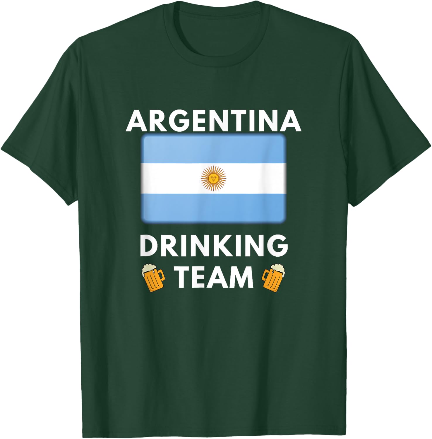 Argentine Drinking Team Funny Beer Drinking T-Shirt - T-Shirt | Forest