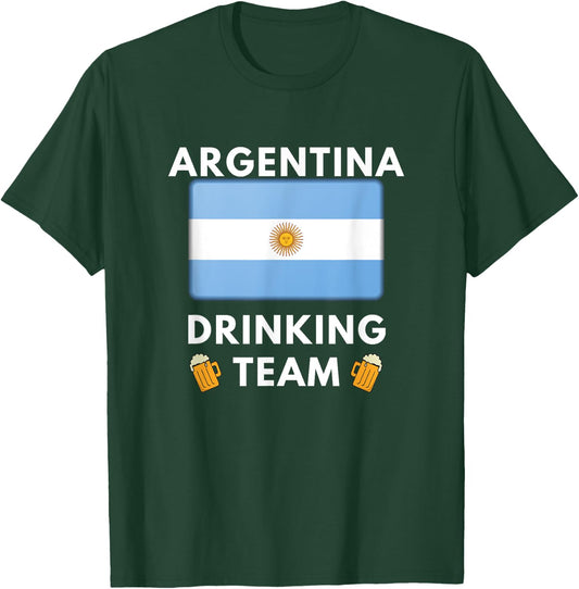 Argentine Drinking Team Funny Beer Drinking T-Shirt - T-Shirt | Forest