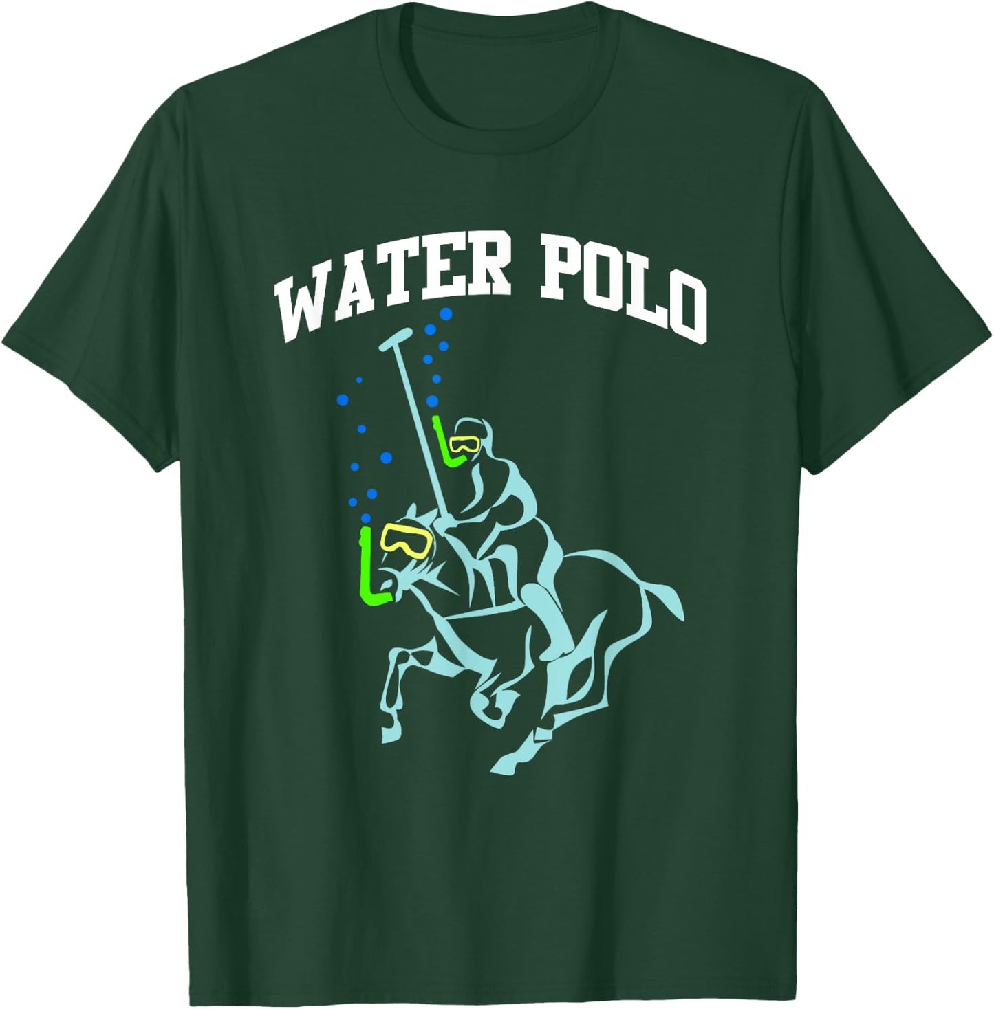 WATER POLO shirt Funny Snorkeling Horse Water Polo Joke T-Shirt - T-Shirt | Forest