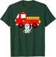 Firetruck and Dalmatian Firefighter Fire T-Shirt - T-Shirt | Forest