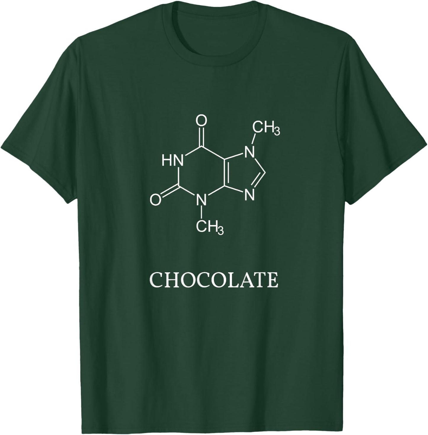 Chocolate Molecule Theobromine T-Shirt - T-Shirt | Forest