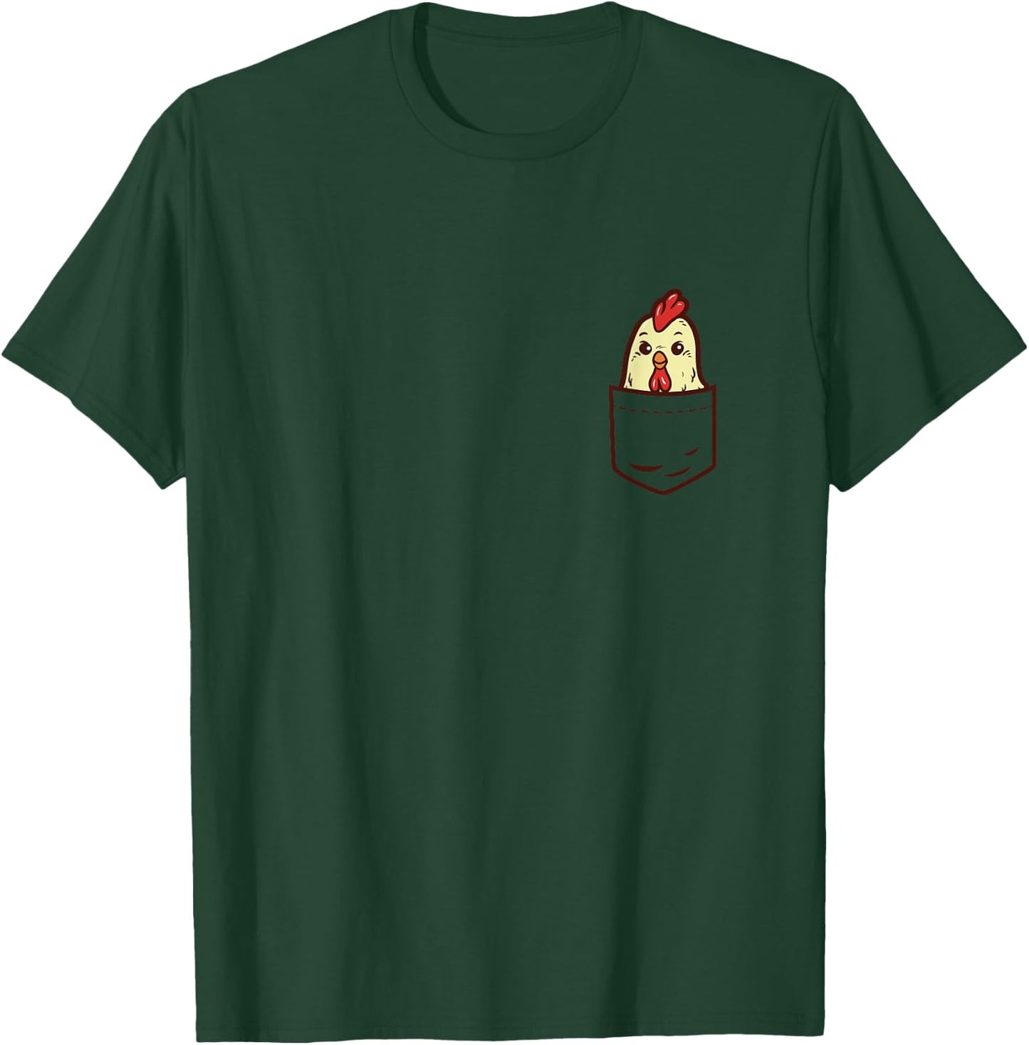 Pocket Chicken Whisperer Cute Poultry Farm Animal Farmer T-Shirt - T-Shirt | Forest