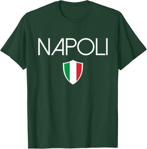 Napoli Italian Flag Naples Italy Soccer Souvenir T-Shirt - T-Shirt | Forest