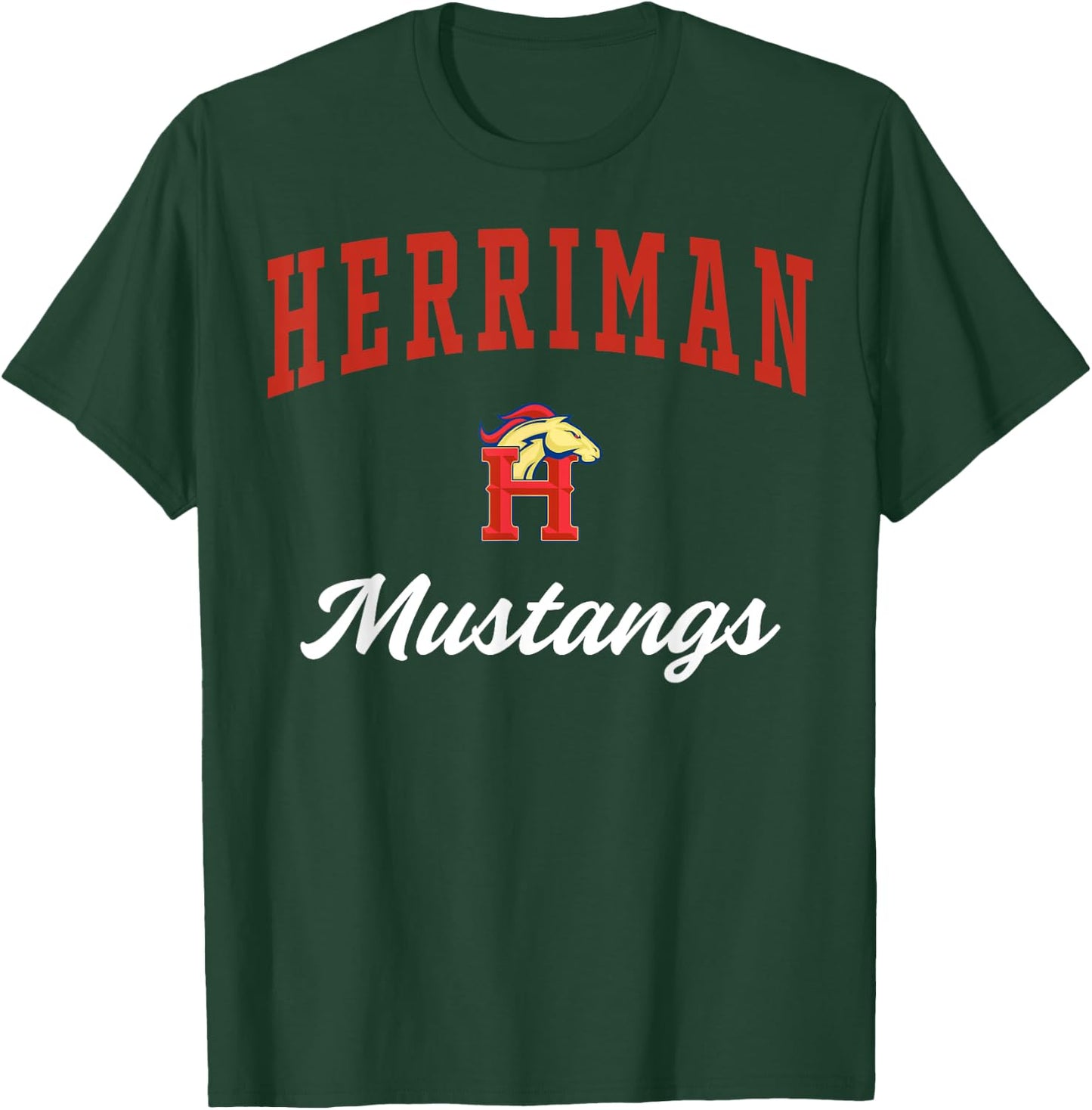 Herriman High School Mustangs C3 T-Shirt - T-Shirt | Forest