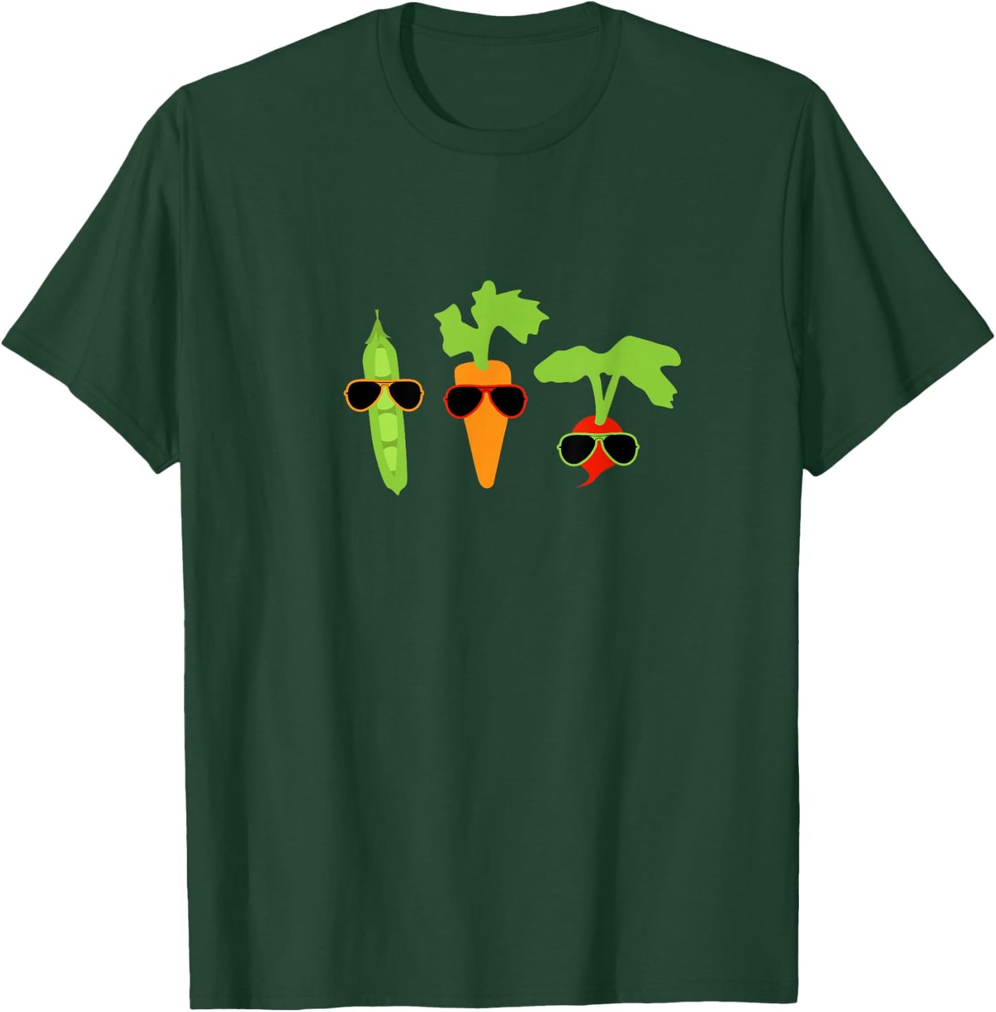 Cool Veggies Sunglasses Gardening Vegetables Gift T-Shirt - T-Shirt | Forest