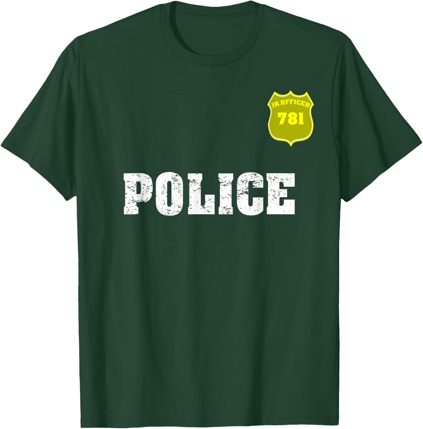 Police Officer Halloween shirt for Costume Boys Girl T-Shirt - T-Shirt | Forest