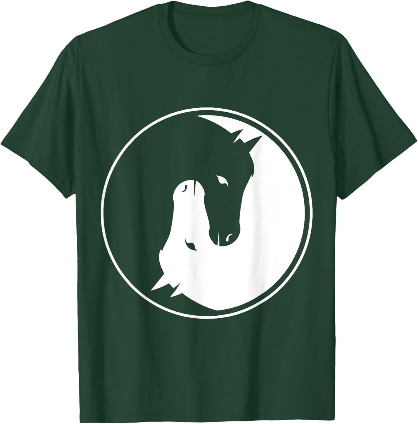 Yin and Yang Horse for every horseman and rider! T-Shirt - T-Shirt | Forest