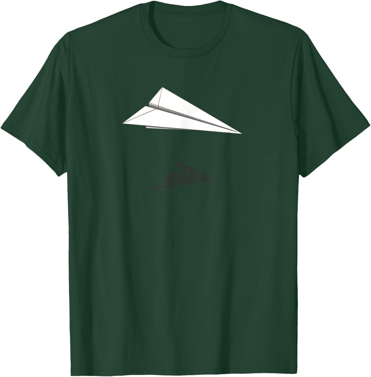 Paper Airplane Shadow B-2 Bomber T-Shirt - T-Shirt | Forest
