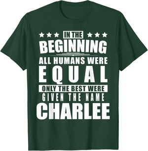 Name Charlee First Name Gifts - Funny Personalized Gift T-Shirt - T-Shirt | Forest