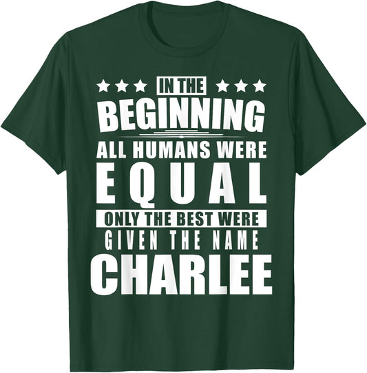Name Charlee First Name Gifts - Funny Personalized Gift T-Shirt - T-Shirt | Forest