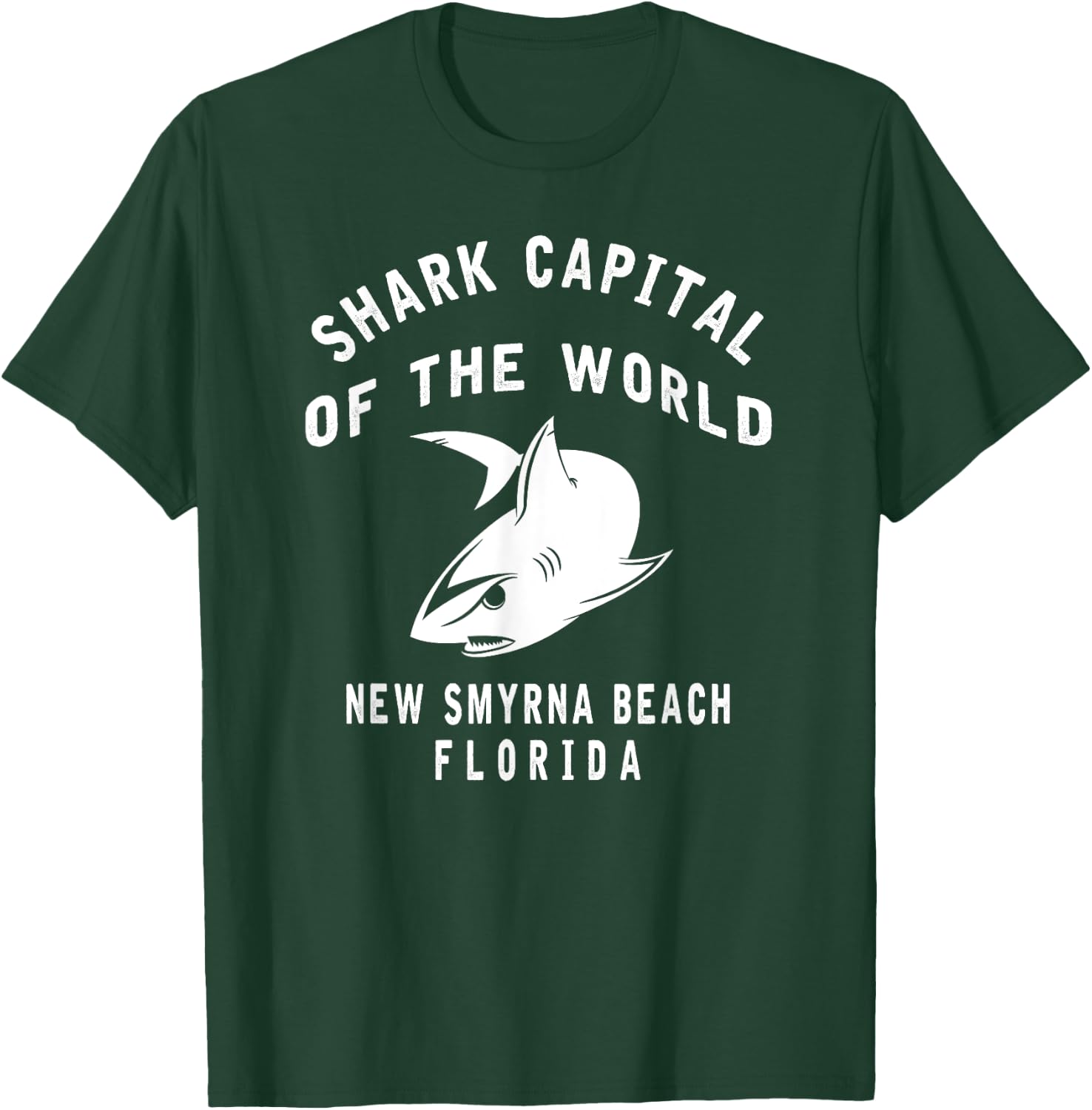 Shark Capital of The World - New Smyrna Beach FL-Funny Shark T-Shirt - T-Shirt | Forest